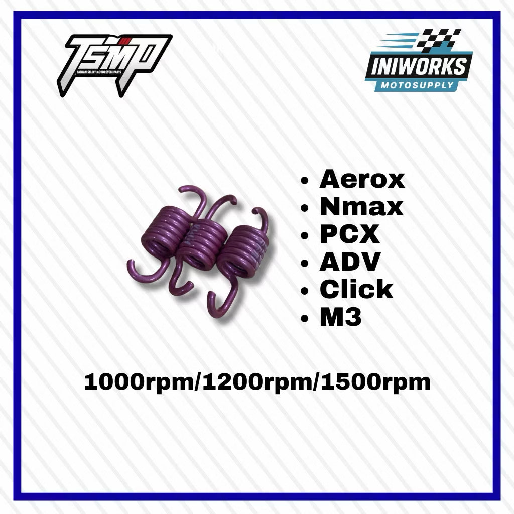 No Box TSMP Clutch Spring for Aerox / Nmax / PCX / ADV / Click / M3 – 1000rpm, 1200rpm, 1500rpm